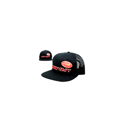 Lucky Craft kepur? PR Cap juoda-raudona logo