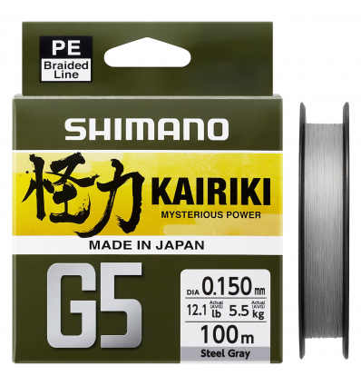 Pintas valas Kairiki G5 150m Steel Gray