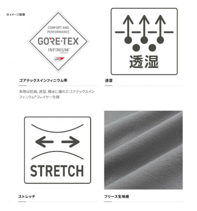 Bliuzonas ShimanoApparel Gore-Tex Infinium Optimal Jacket Charcoal