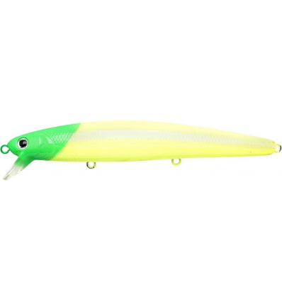 Vobleris Lucky Craft Flash Minnow  SW 110 SP Green Head Chartreuse