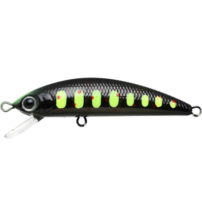 Vobleris LUCKY CRAFT HUMPBACK MINNOW 50 S Chart Head Black Amago