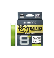 Shimano pintas valas Kairiki 8+ 150m M. Green