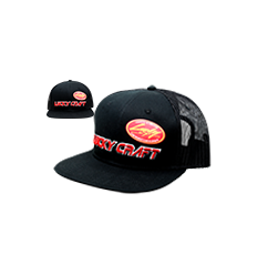 Lucky Craft kepur? PR Cap juoda-raudona logo